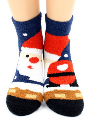 Носки Hobby Line HOBBY 2201-45 носки махровые-пенка Санта Клаус