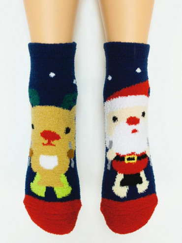 Носки Hobby Line HOBBY 2201-46 носки махровые-пенка Санта Клаус и олень