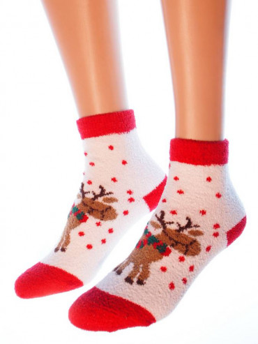 Носки Hobby Line HOBBY 2212 носки махровые-пенка Новогодние