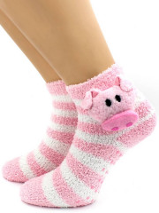 Носки Hobby Line HOBBY 042-8 носки махровые-травка ABC Свинюшка-розовушка