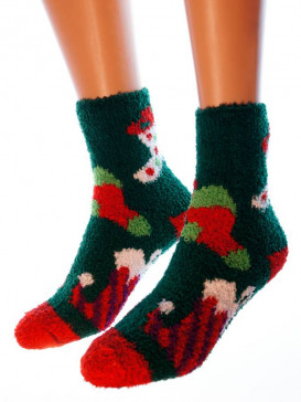 Носки Hobby Line HOBBY 057-5 носки махровые-травка Рождественские сапожки