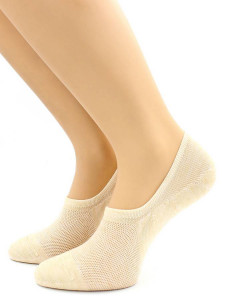 Носки Hobby Line HOBBY 15-50 носки невидимые женские х/б, однотонные, сеточка