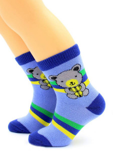 Носки Hobby Line HOBBY 3552 носки детские х/б, для мальчиков, Мишки