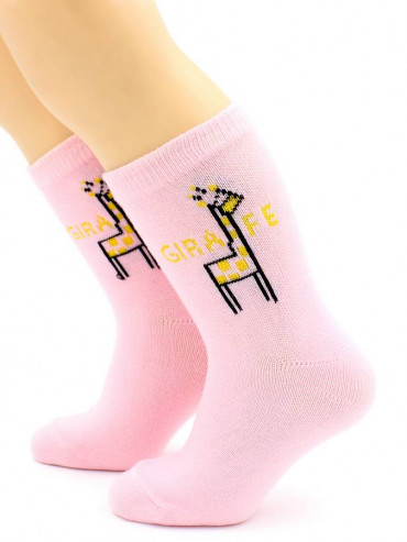 Носки Hobby Line HOBBY 9008 носки подростковые х/б, девочки, графический жирафик