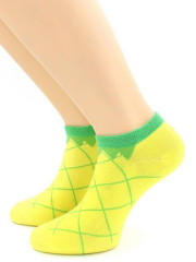 Носки Hobby Line HOBBY 530-01 носки укороченные женские х/б, Ананас