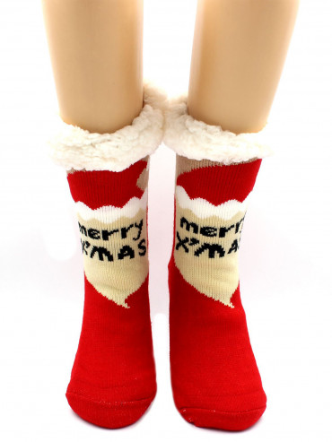 Носки Hobby Line HOBBY 30591-2 женские носки с мехом внутри Merry X&apos;MAS
