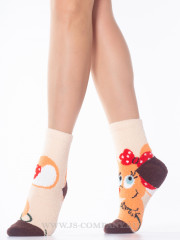 Носки Hobby Line HOBBY 2202-40-6 махровые-пенка новогодние Мышка милая девочка